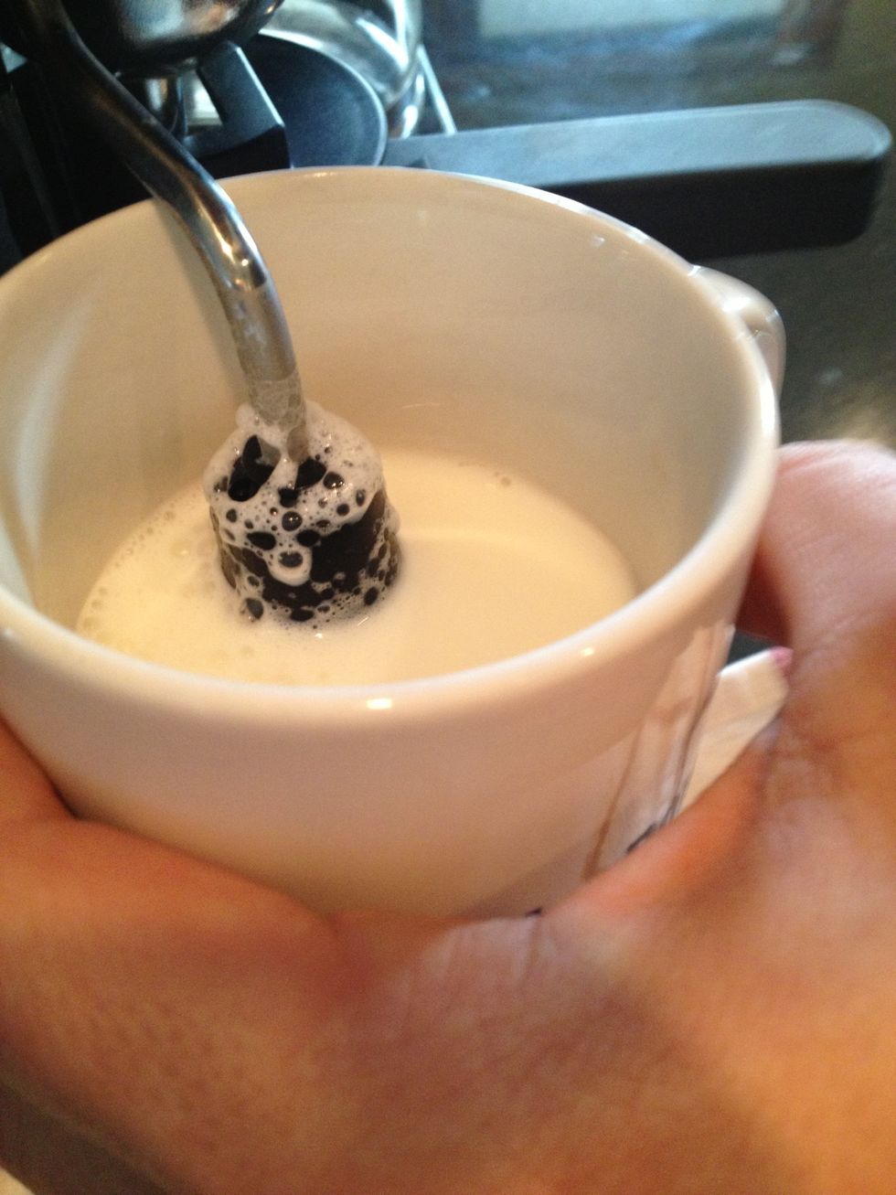 Put spout in half way to start