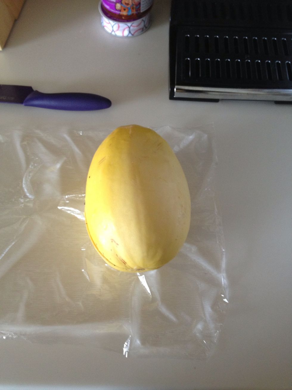 Put squash back together before wrapping. I've noticed it cook better this way.