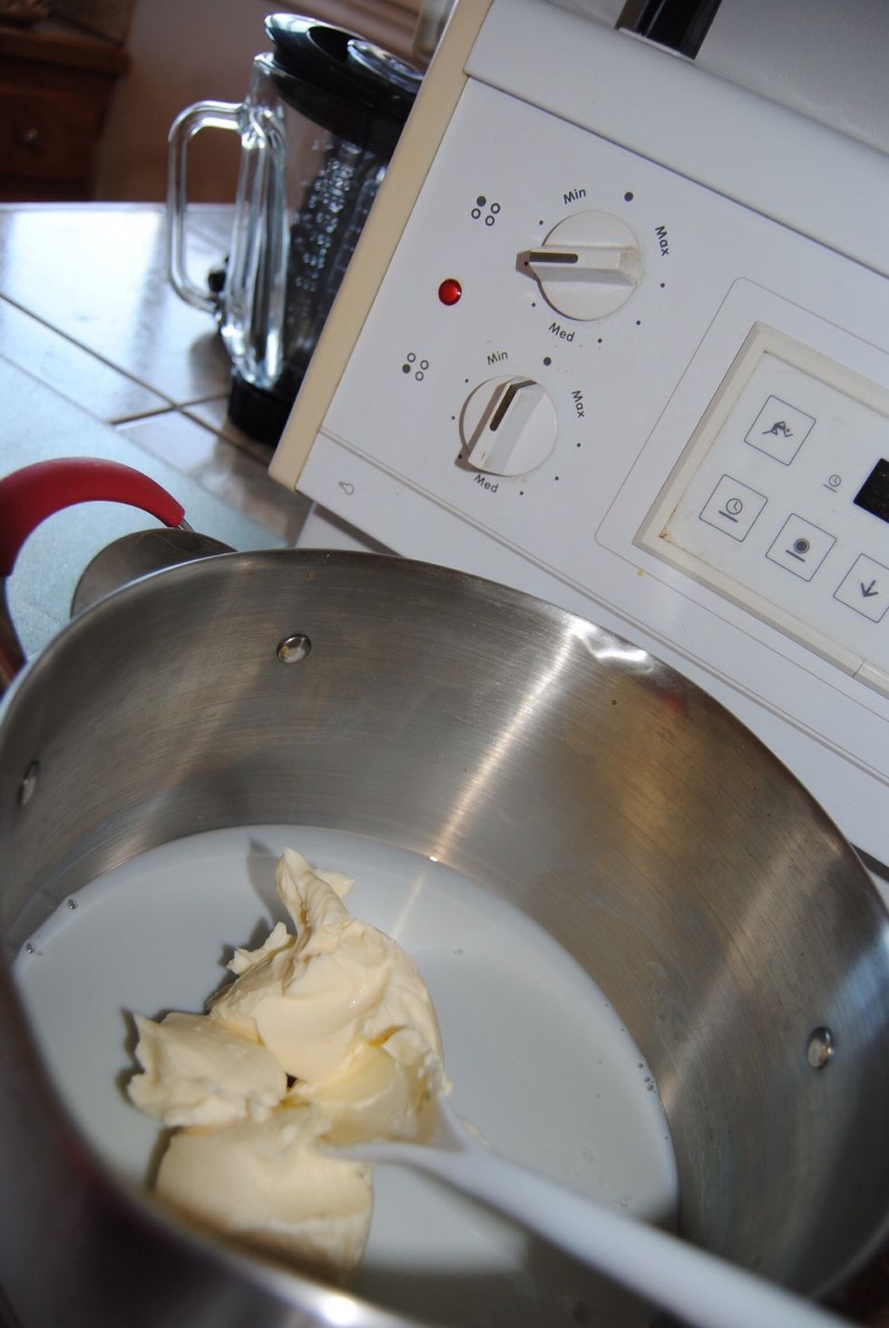 Put stove on low heat