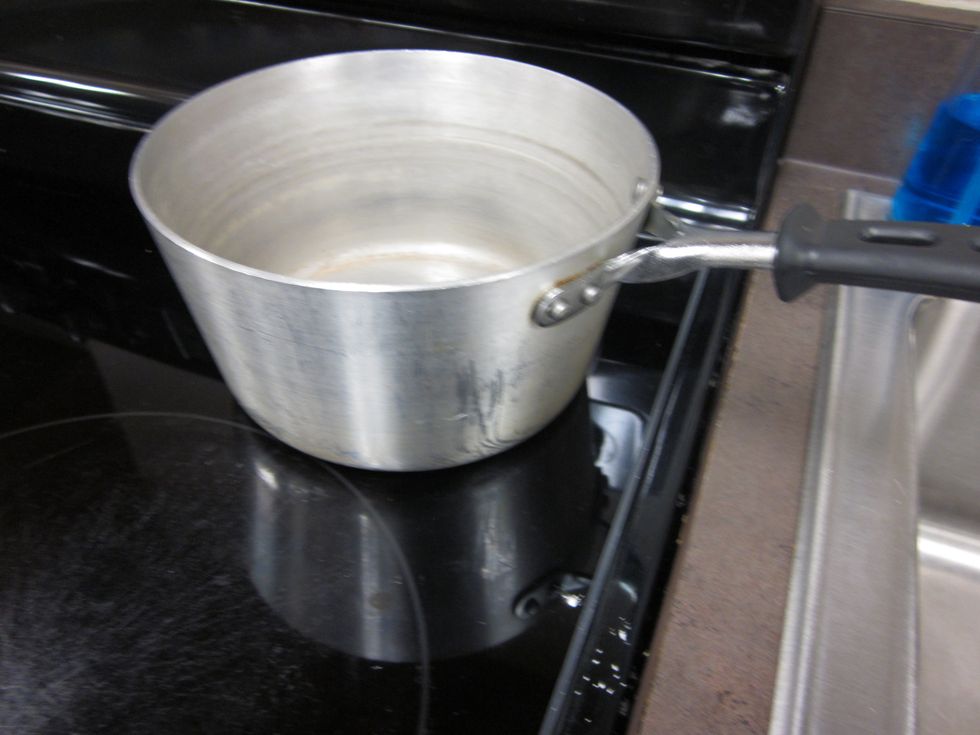 put sugar mixture into heavy saucepan