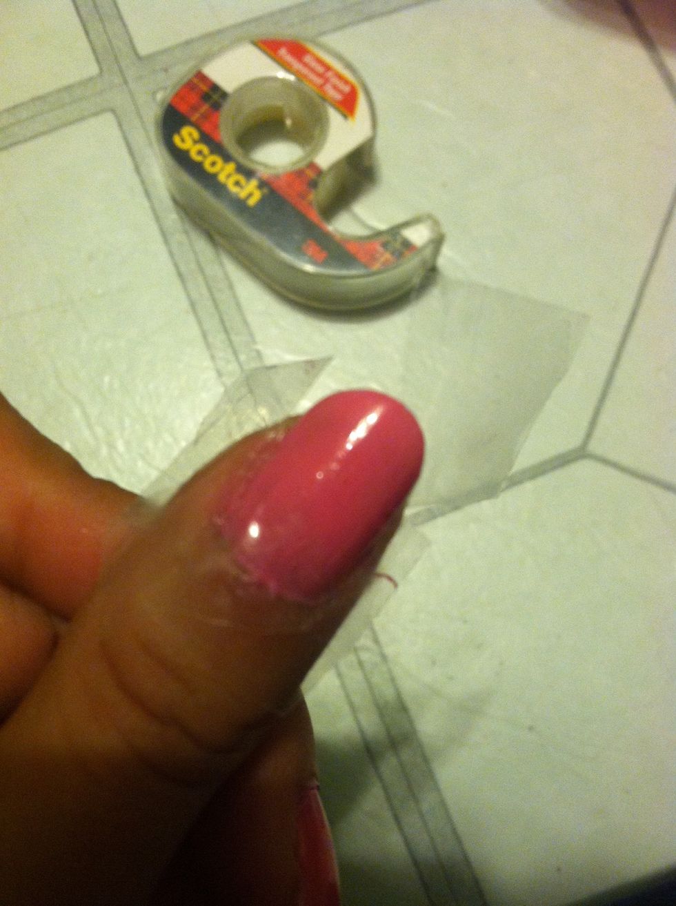 Put tape were you want the lines of the zig zags so be