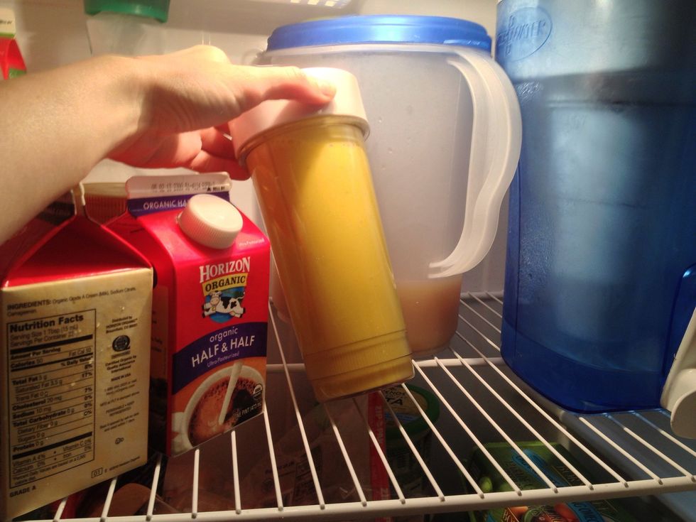 Put the banana mixture into the fridge and allow it to cool completely.