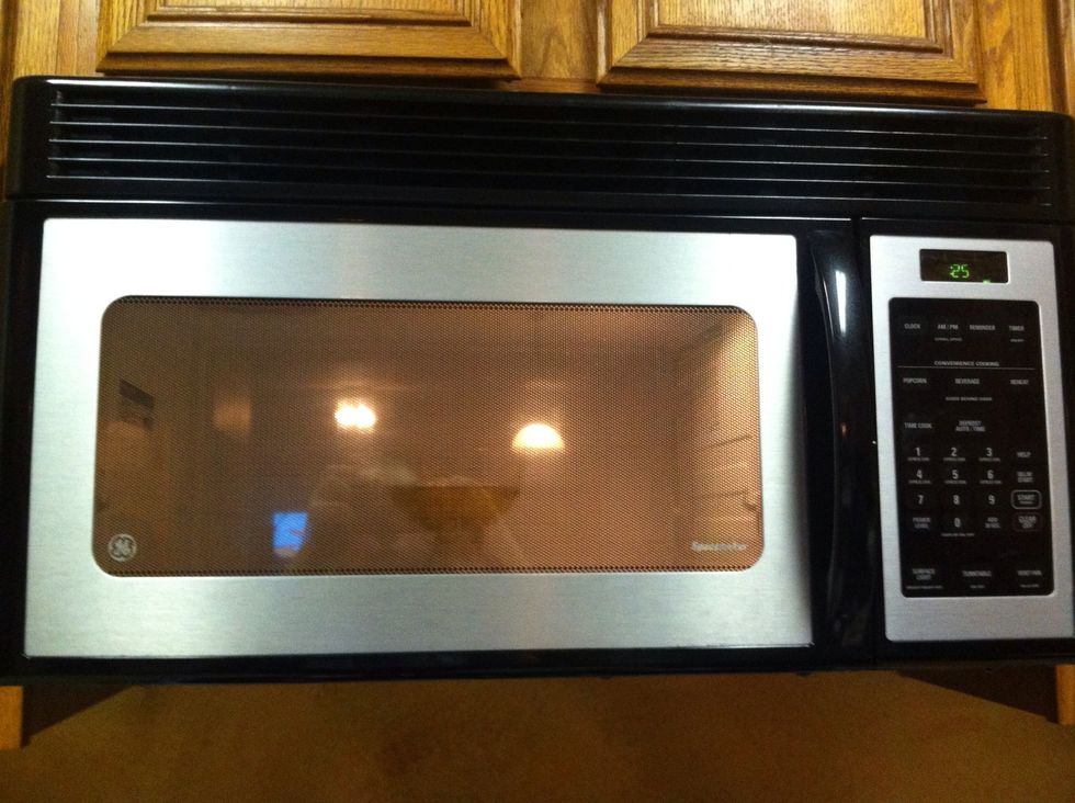 Put the bowl in the microwave for 1min. Stopping every 30 seconds and stirring.