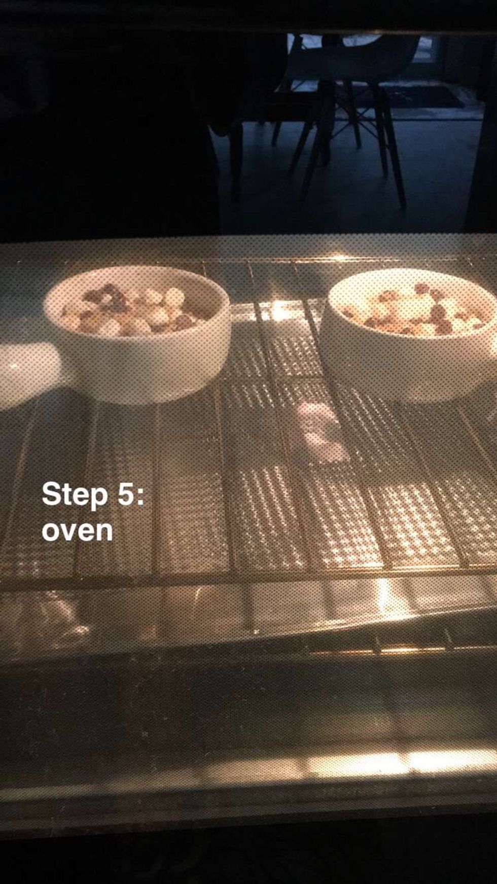 Put the bowls in the oven at 350. Watch them closer and remove once the marshmallows being to brown