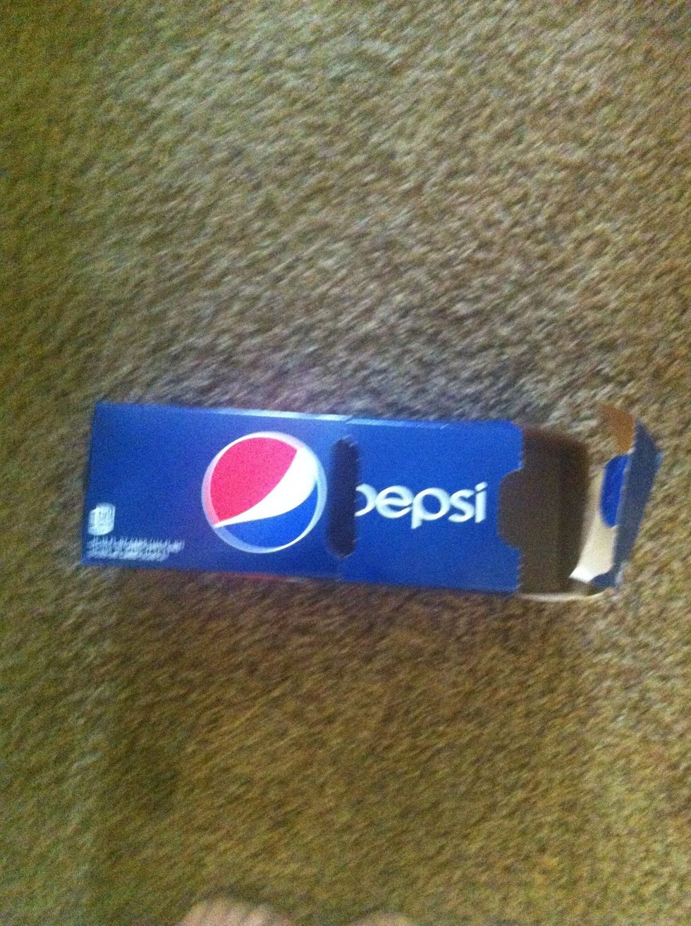 Put the box on the floor.