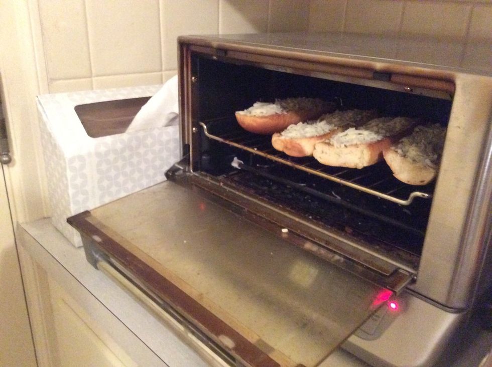 Put the bread back into the oven