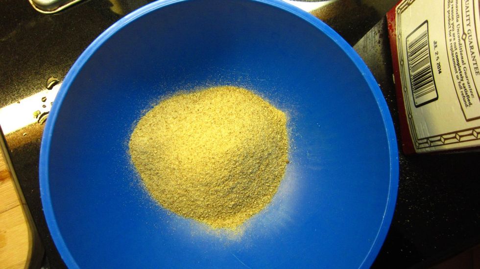 Put the bread crumbs into a deep pan as opposed to a flat pan. A deep bowl make it easier to coat all sides of the cutlets with the bread crumbs.