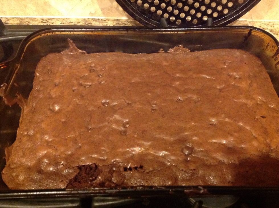 Put the brownies in the oven for 40mins