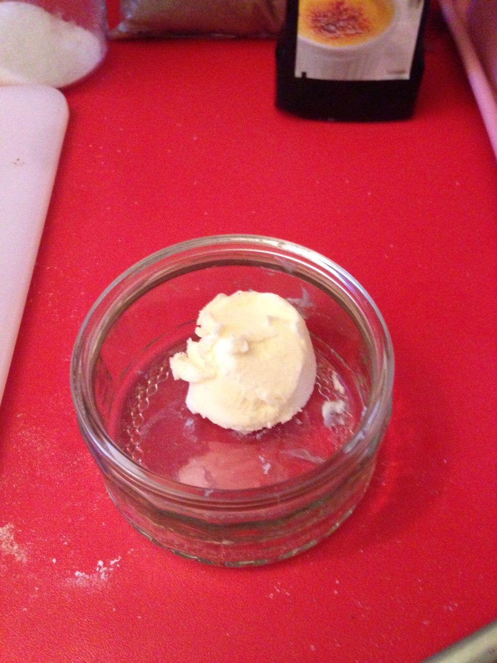 Put the butter in a small ramekin