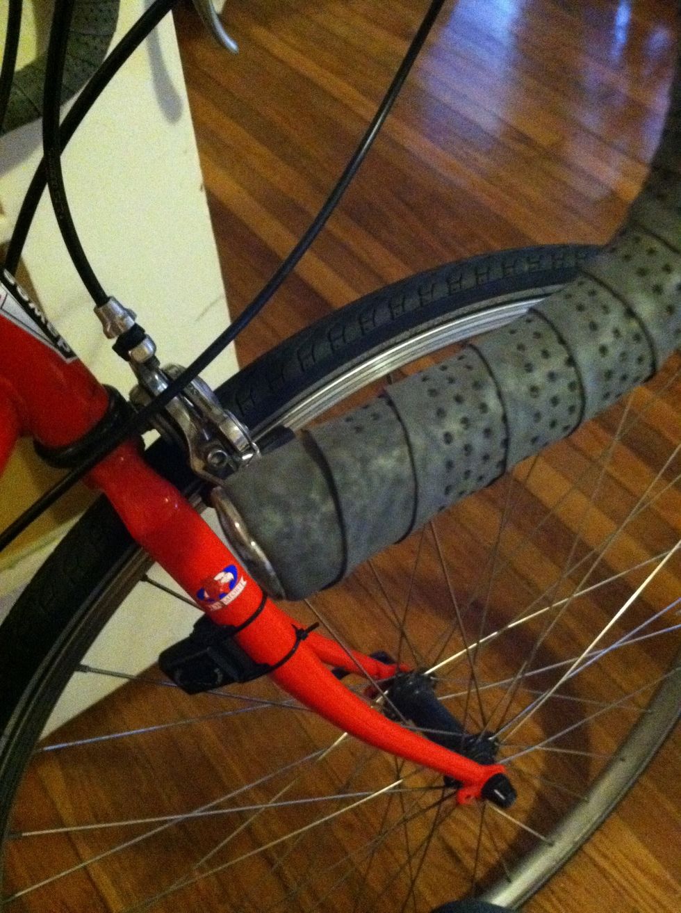 Put the caps on the ends.