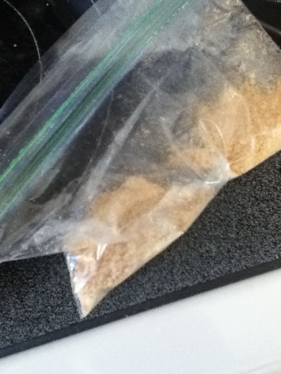 Put the Cheerios and Grahams in a bag and smash them. This is the 'powder'