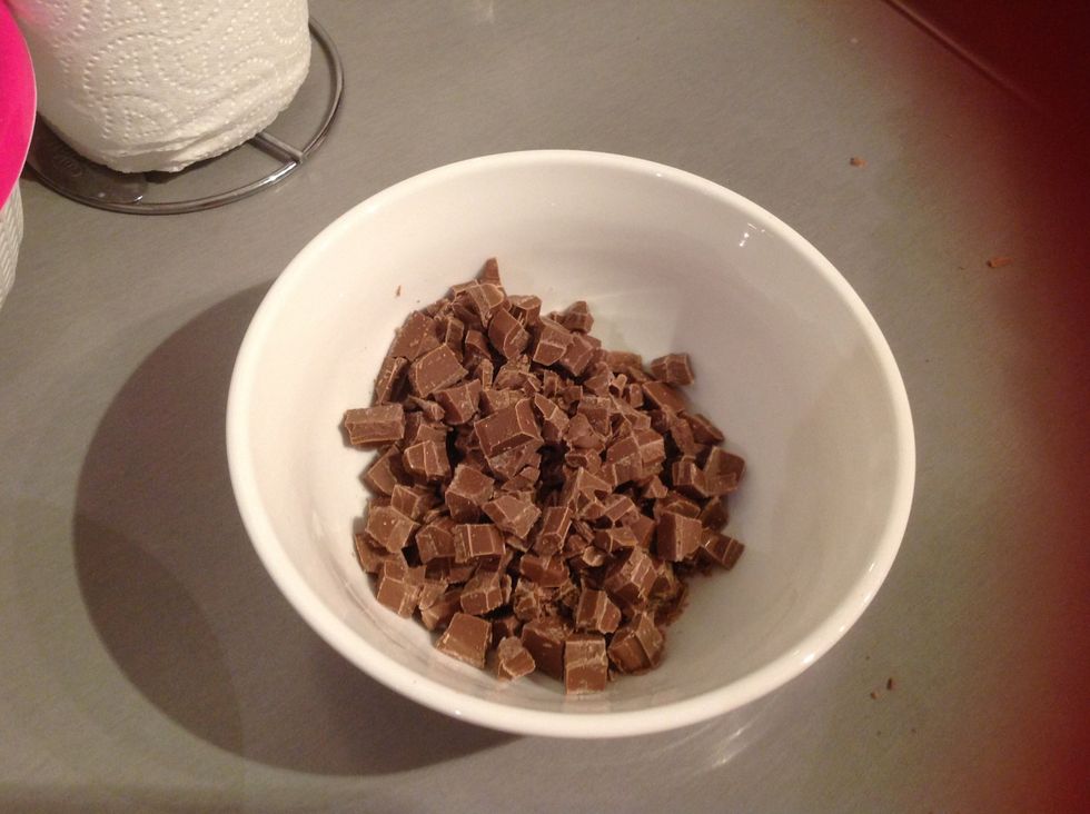 Put the chocolates into a separate bowl.