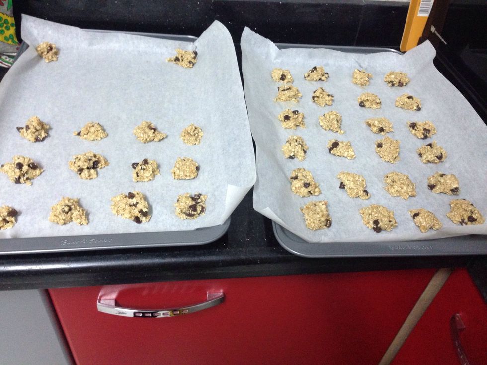 Put the cookie bites ... I like them in chucks randomly