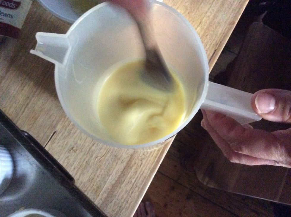 Put the double cream into a jug