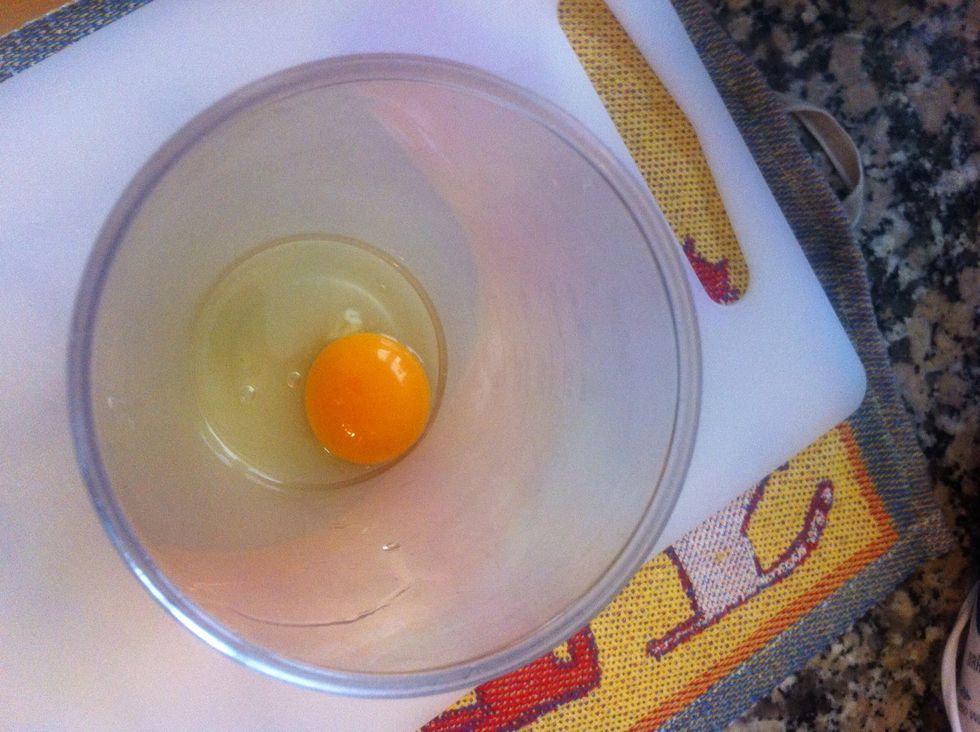 Put the egg in the jug