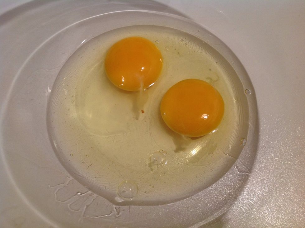 Put the eggs in a bowl