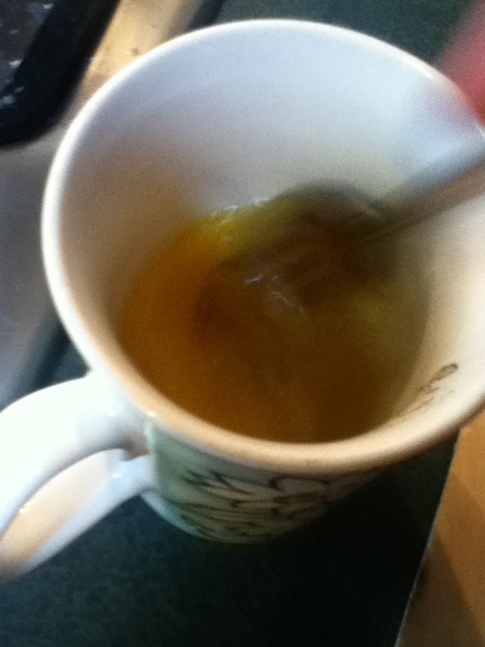 Put the eggs in a mug/cup and lightly whisk them with a fork