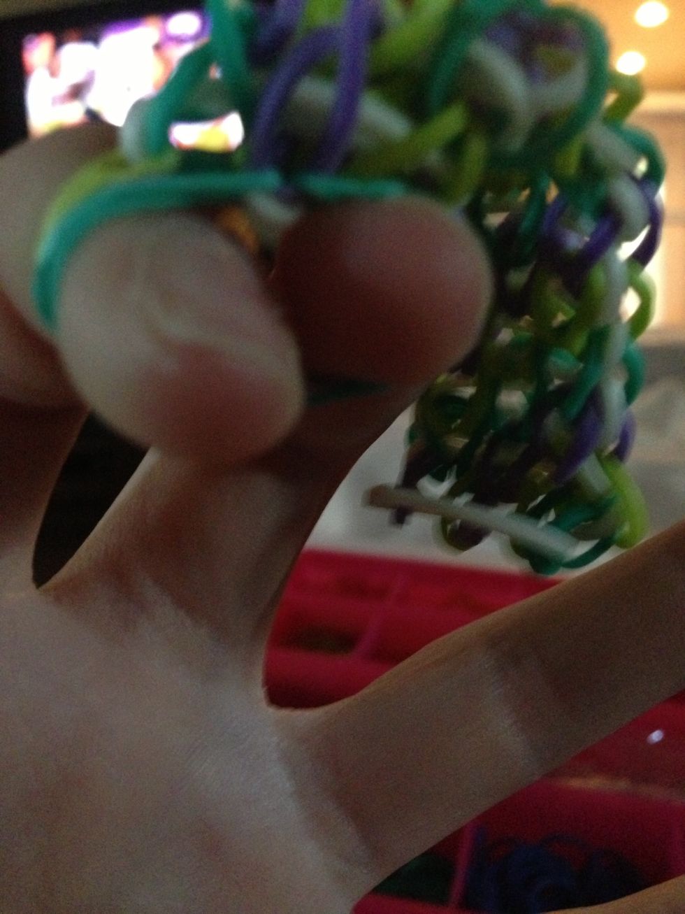 Put the end on your fingers