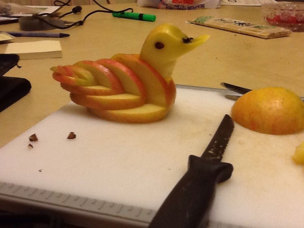 Put the eyes (seeds) in...and