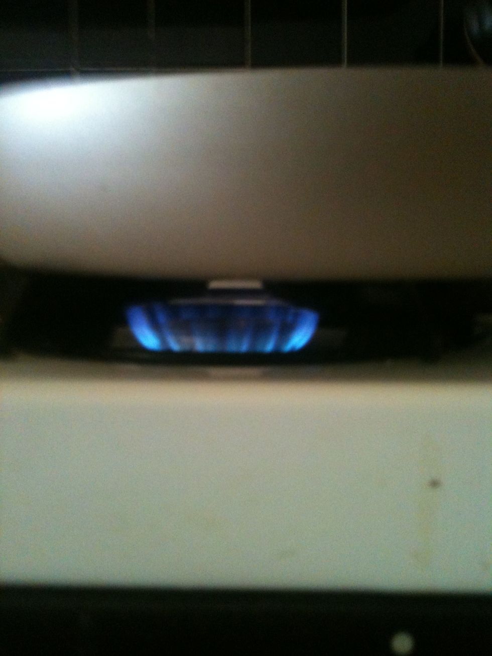 Put the fire in about here (My stove doesn't have numbers)