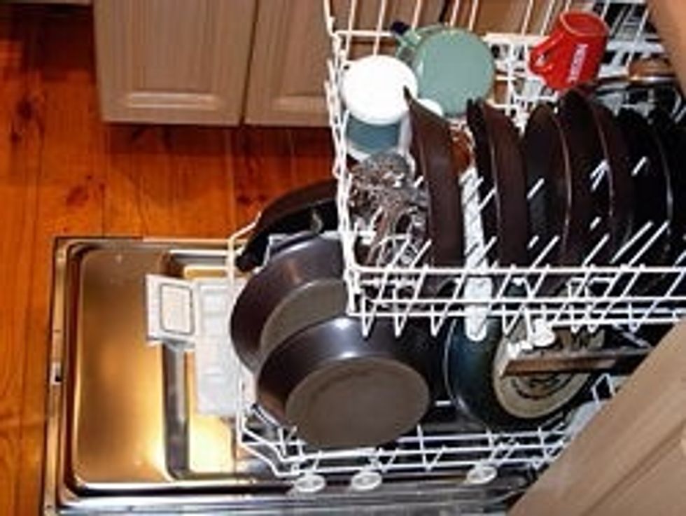 Put the gloves into the dishwasher to make sure they are clean