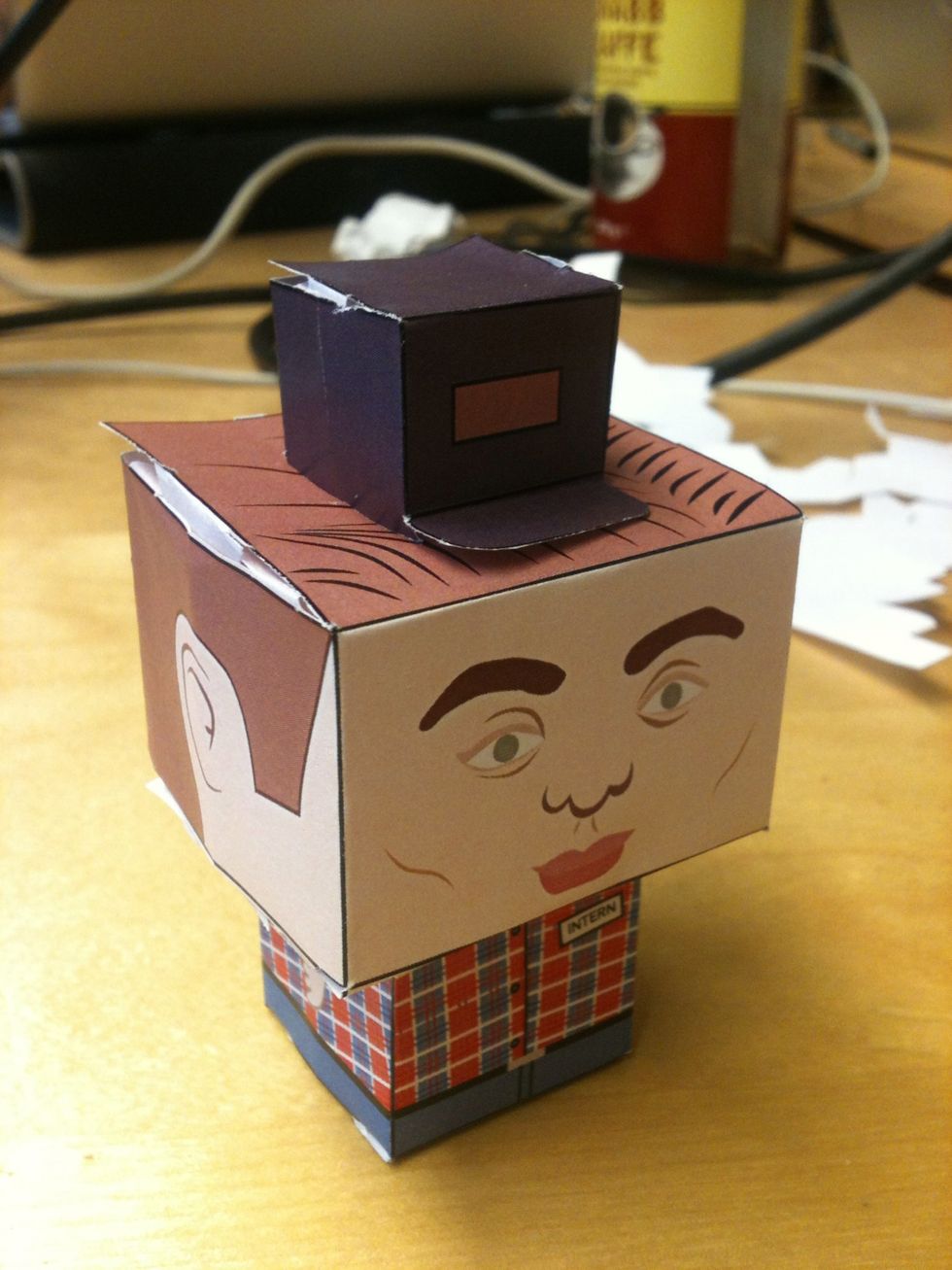 Put the head and upper body together.