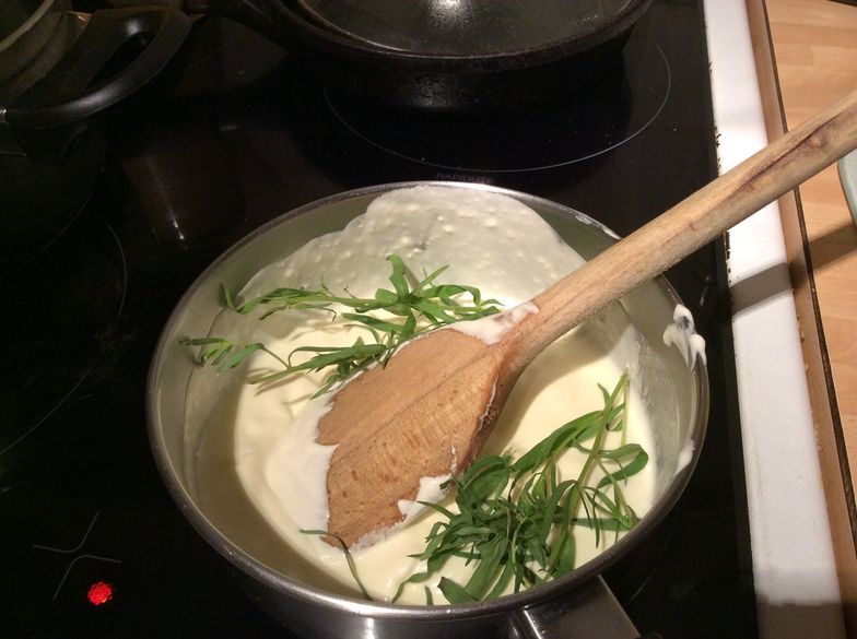 Great Green Blender Soup and Crème Fraîche Recipe