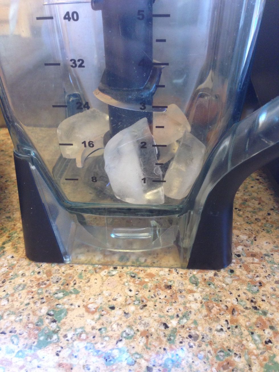 put the ice in a blender.