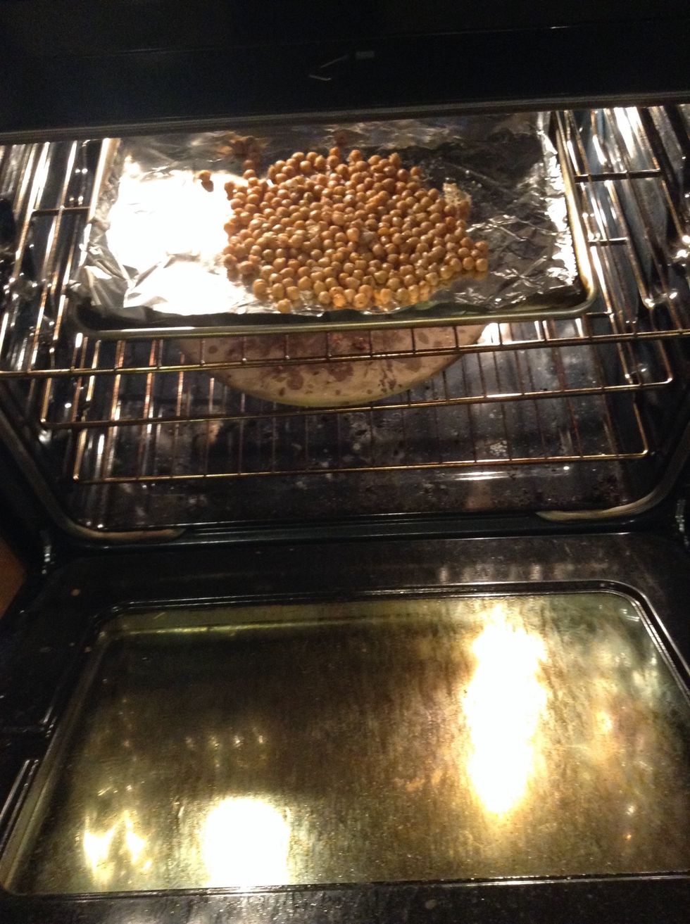 Put the in the oven and bake for 40 minutes or until hard.