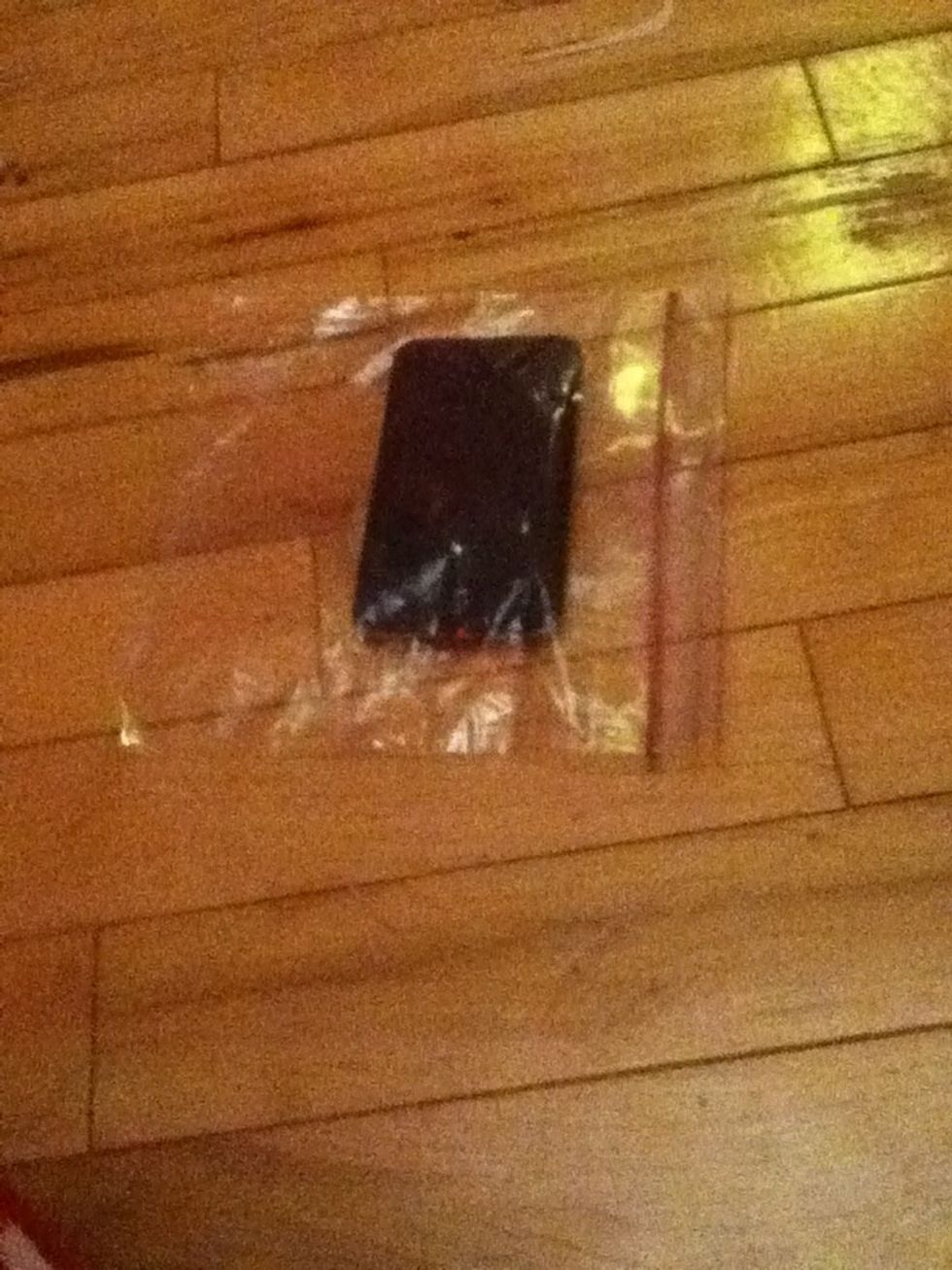 Put the ipod in