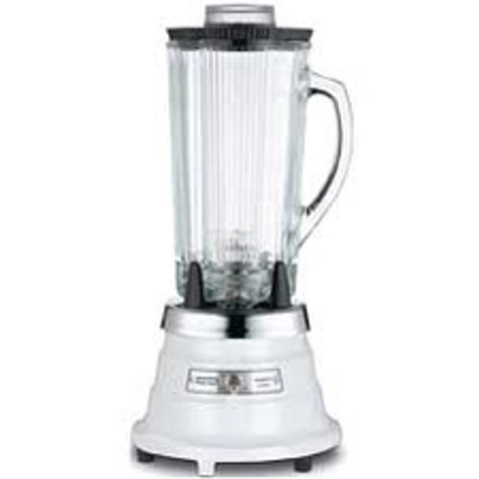 Put the lid of the blender on and turn it onto high for 30 seconds if you don't think it's done put it on low for 15 seconds
