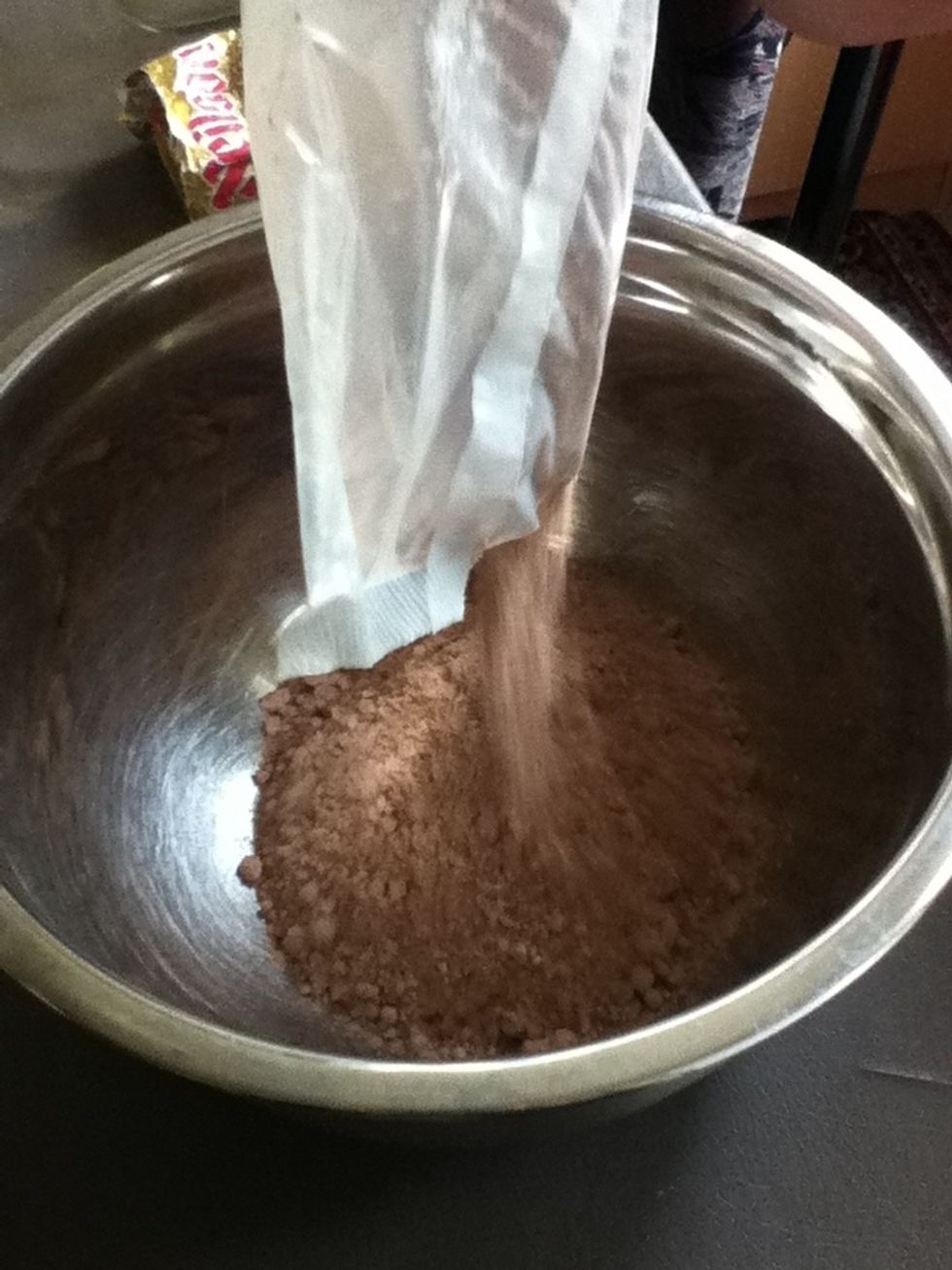 Put the mix in the bowl.