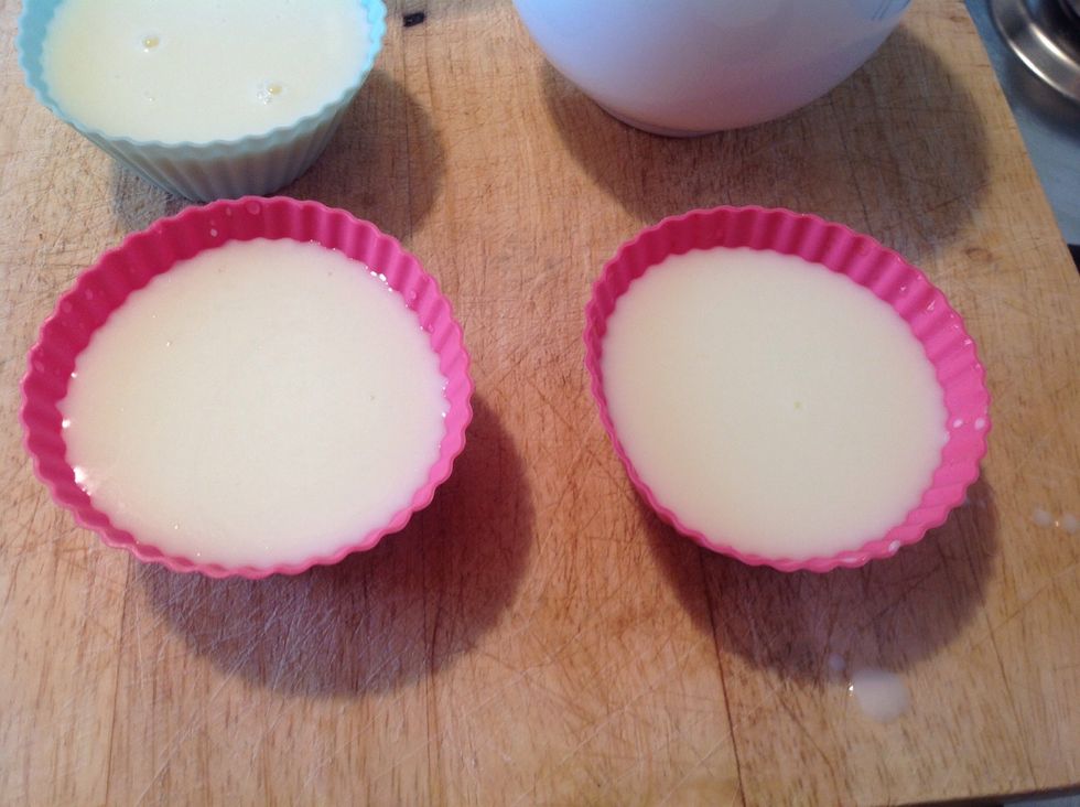Put the mixture into molds...choose according to your imagination....