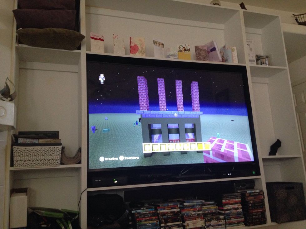 Put the next floor 5 blocks high and put stairs to shape the windows