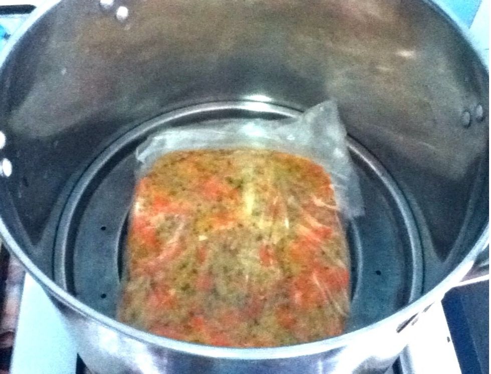 Put the nugget dough in a steamer. Steam it for at least 30-40 mnts on medium. When it is done, you can put it in a freezer for future used. It can stand for 1 month in the freezer