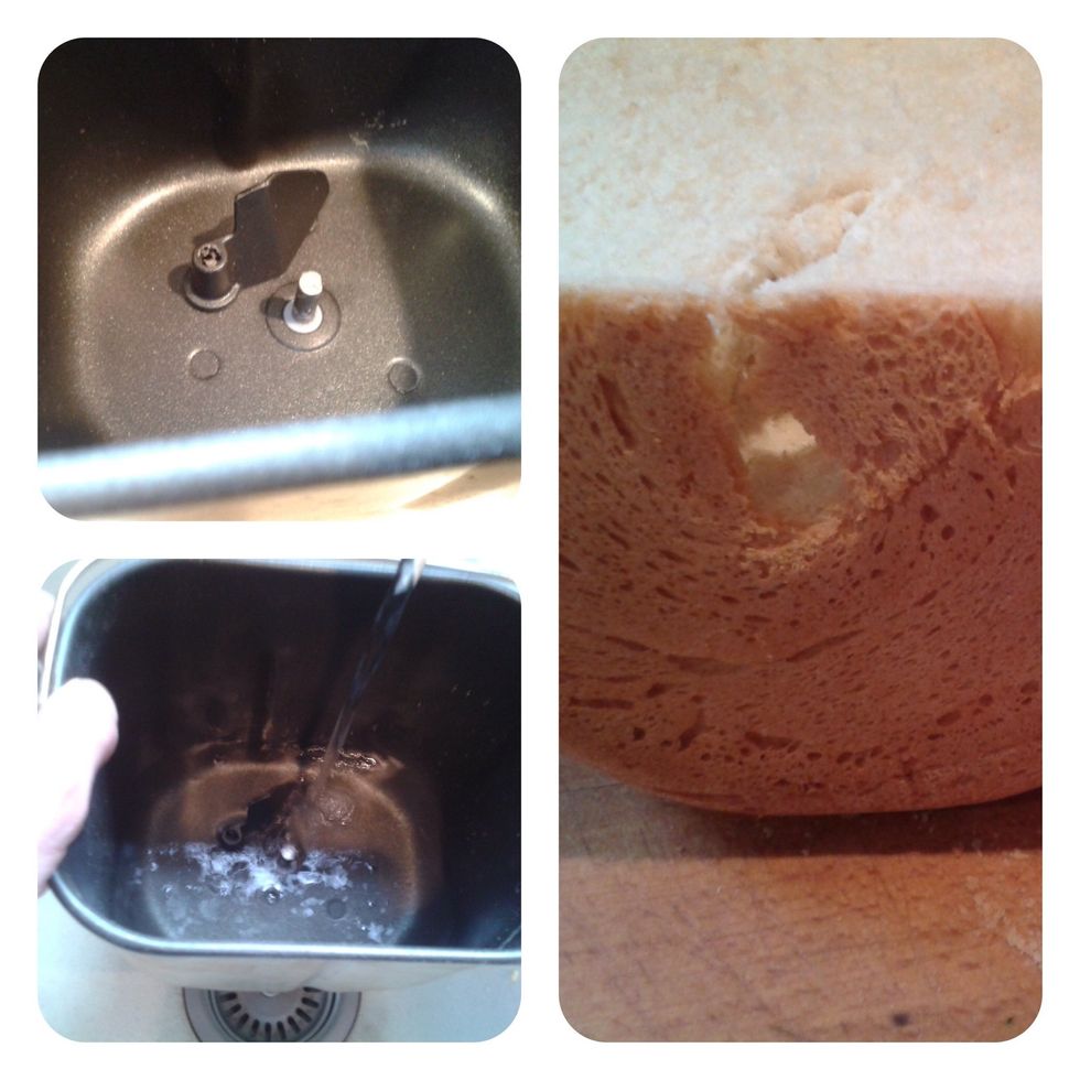 How to remove a breadmaker paddle using a chopstick B+C Guides