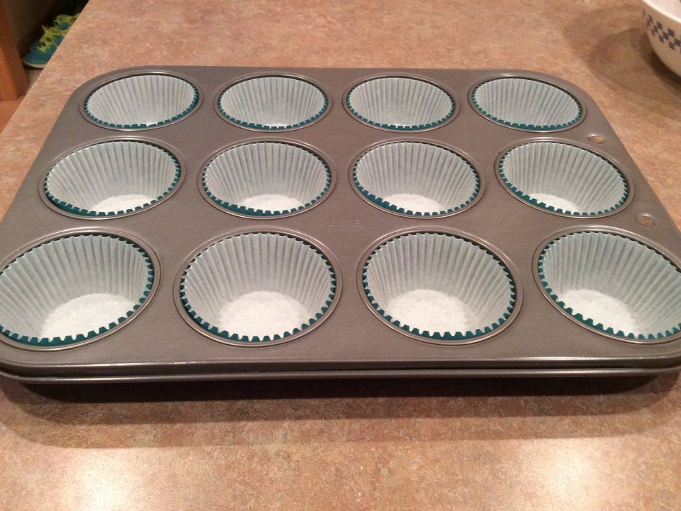 Put the paper liners in your muffin pan