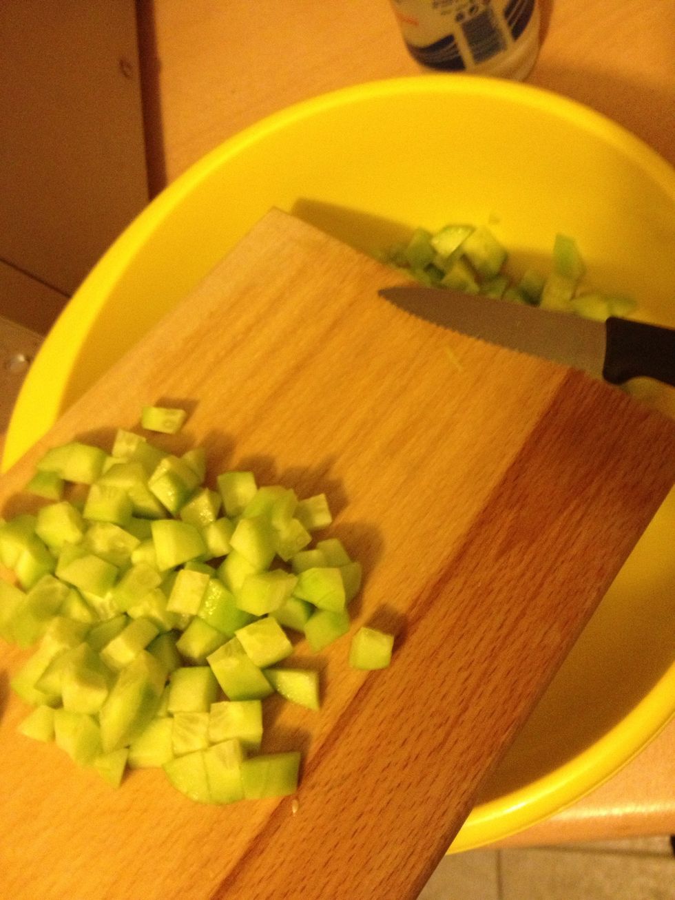 Put the pieces in a large bowl.