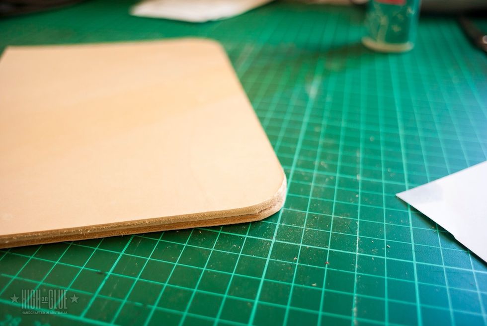 Put the pieces on top of each other and sand the sides and corners to even them out a little bit. It doesn\u00e2\u0080\u0099t have to be perfect but should be fairly close.