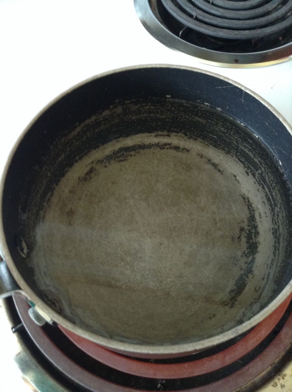 put the pot on the stove, and boil it slightly!