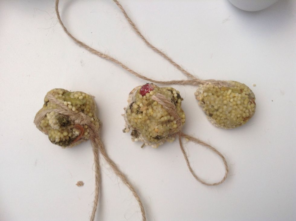 Put the prepared things accurately from the cavities