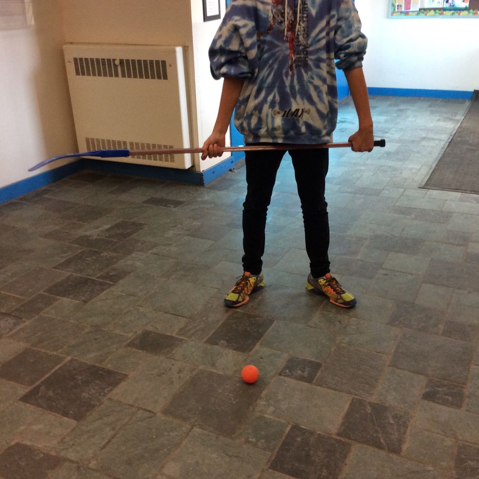 Put the puck on the ice 4 metres or more in front of the net.