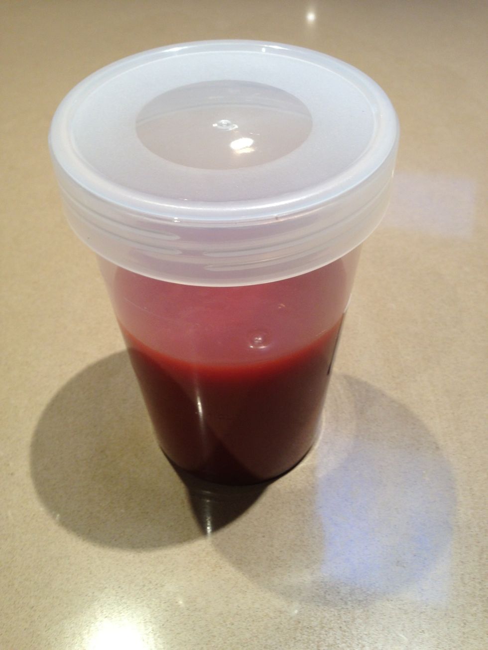 Put the remaining sauce in a container or sauce bottle for next time. I can already feel a BBQ coming on tomorrow \ud83d\ude09