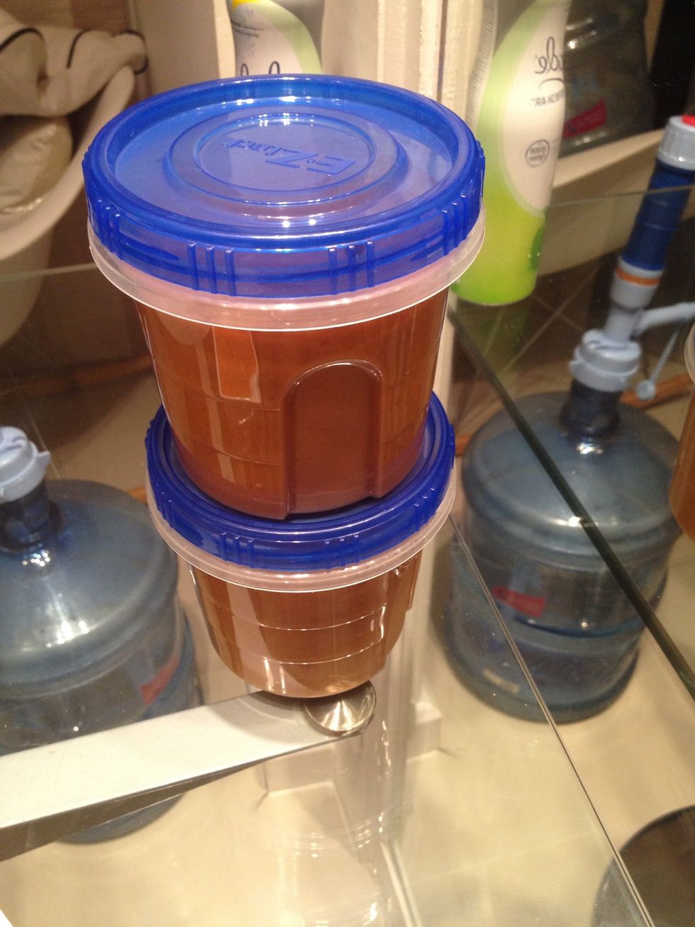 Put the rest in airtight containers. Keep it in the fridge. It could last 3-4 days. Share and enjoy! \ud83d\udc97\ud83d\udc97\ud83d\udc97