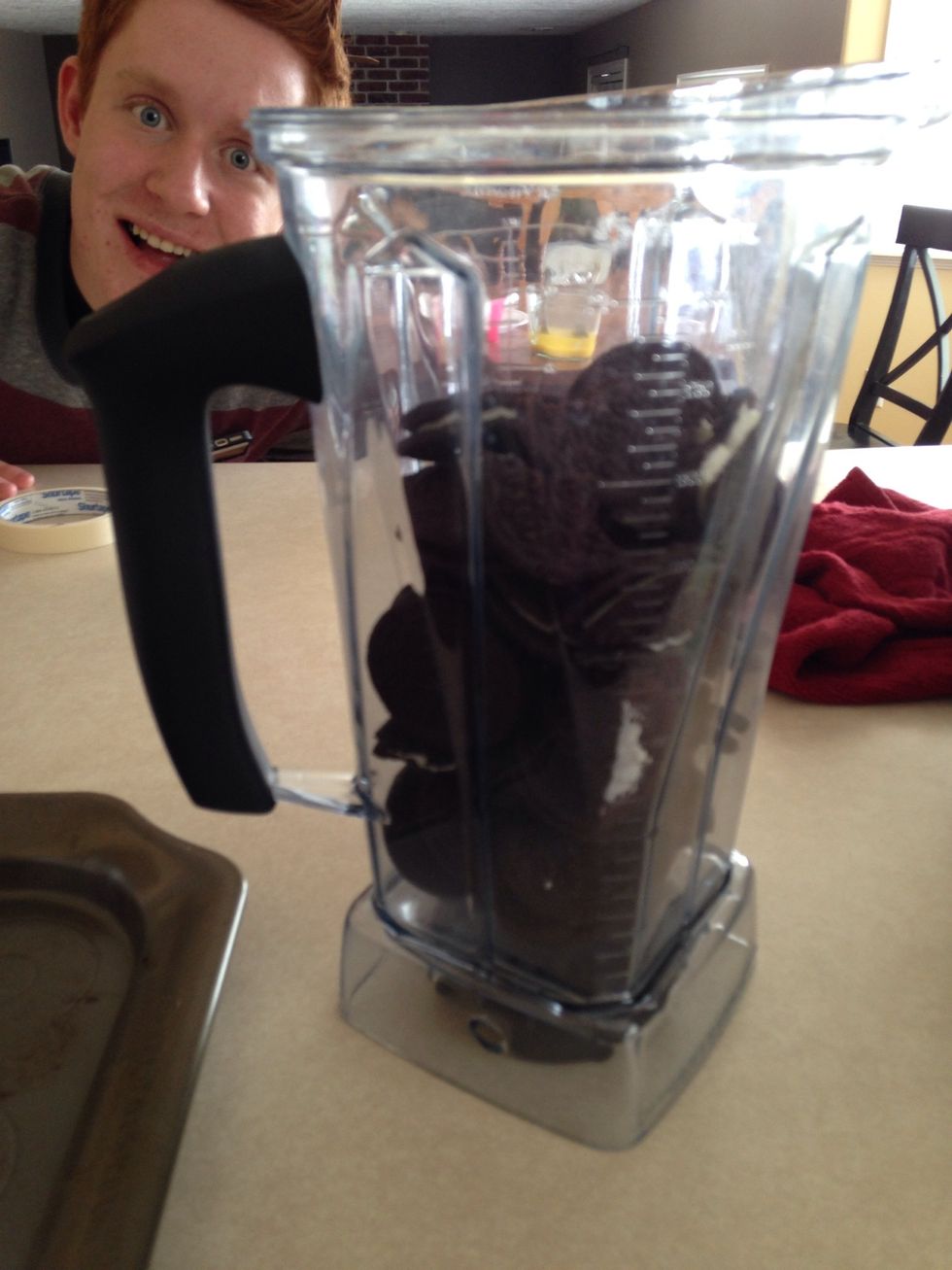 Put the rest of the pack into your blender. You might have to take two trips because the whole pack can take up a lot of space