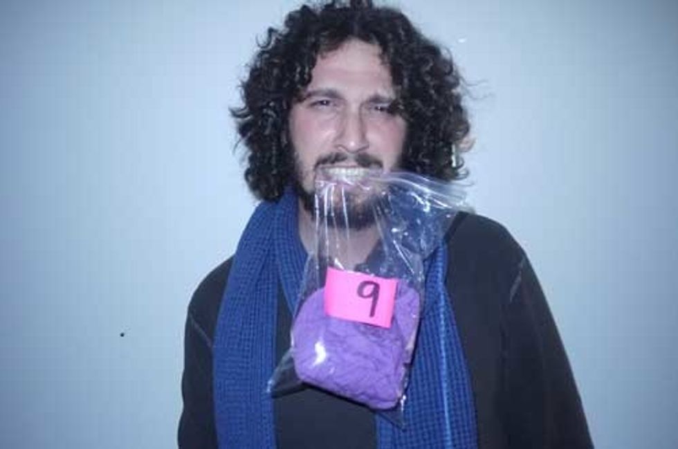 Put the shirt in a clear bag and label it with a number so that someone of the opposite gender can smell it.