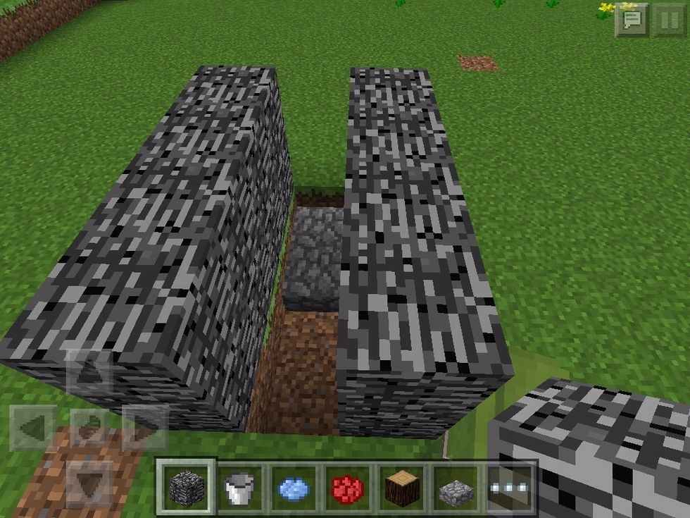 Put the slabs in the front