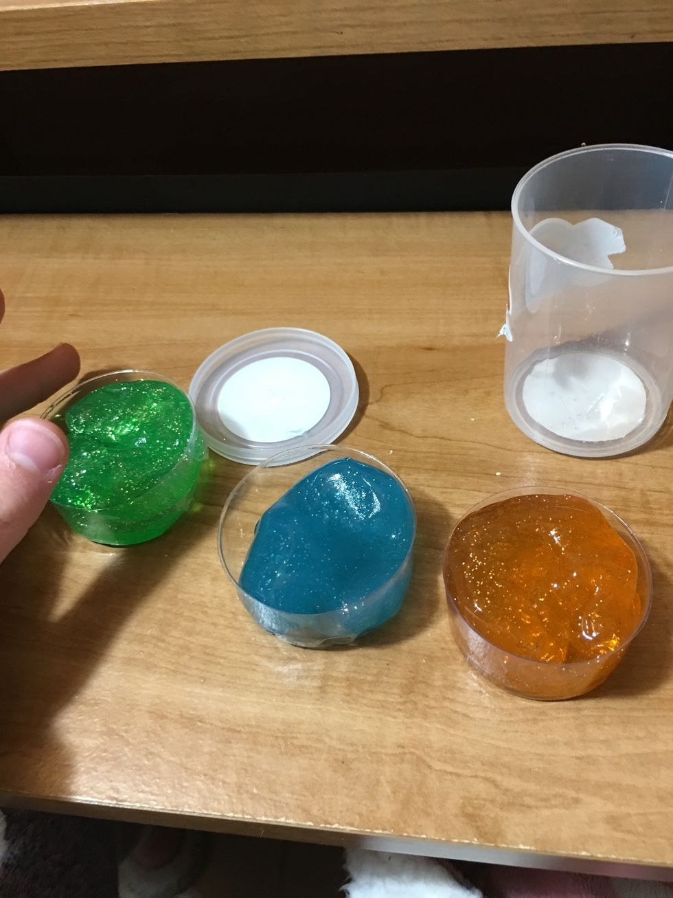 Put the slime in the bottom