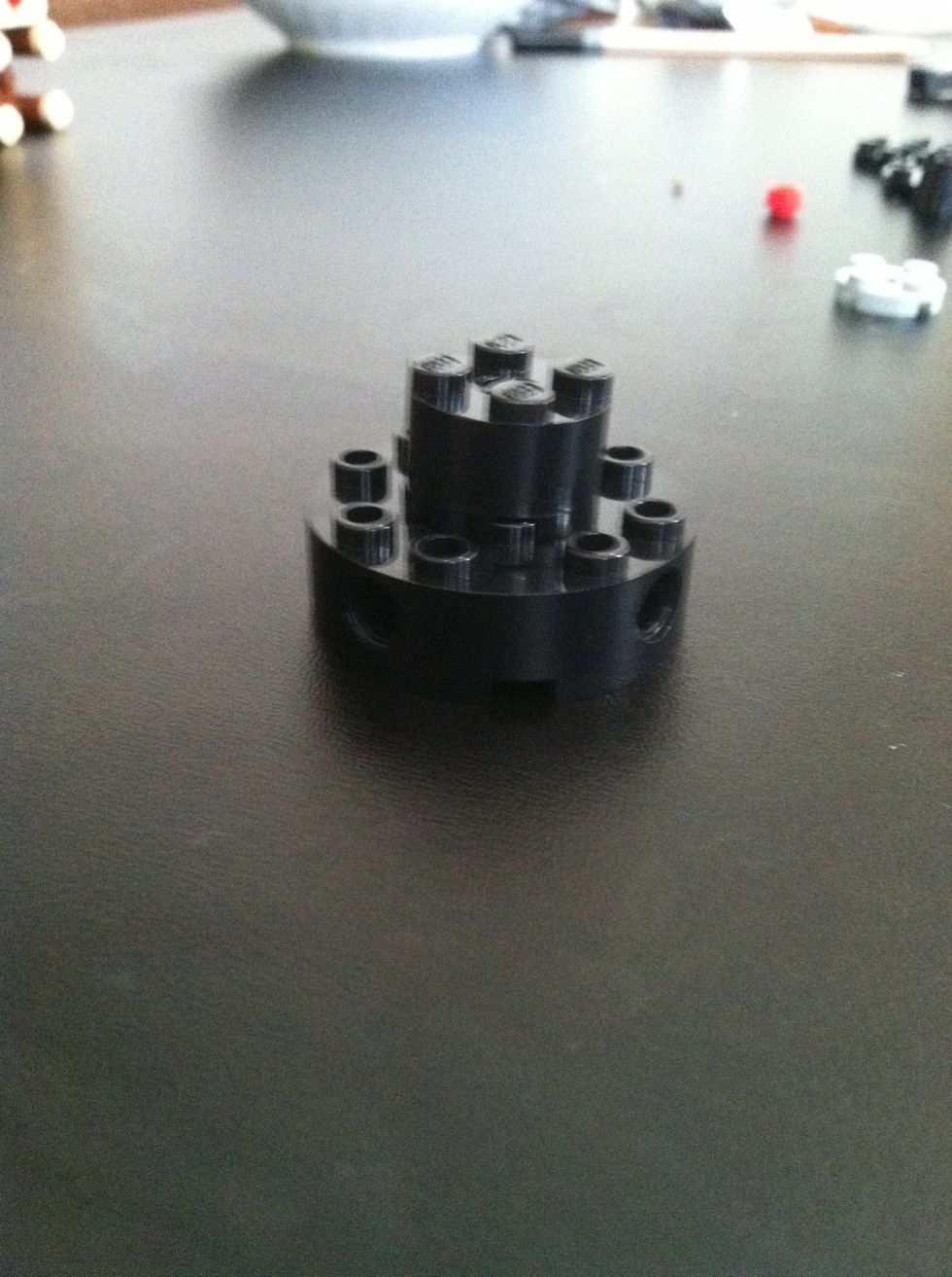 Put the small on top of big one
