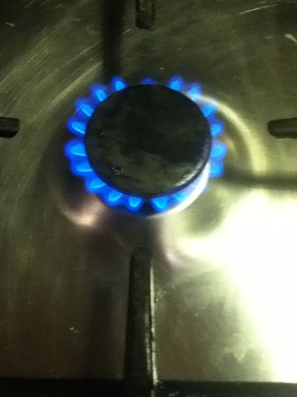 Put the stove on medium heat